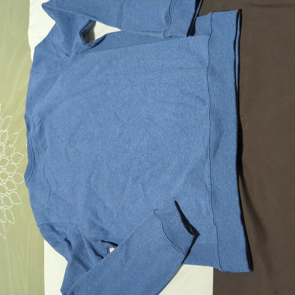 NWT Blue Fleece Sweatshirt - Charter Club - Size: Petite/Small - Picture 3 of 5